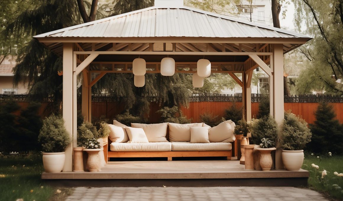 Ce opțiuni de decor există pentru un pavilion de grădină