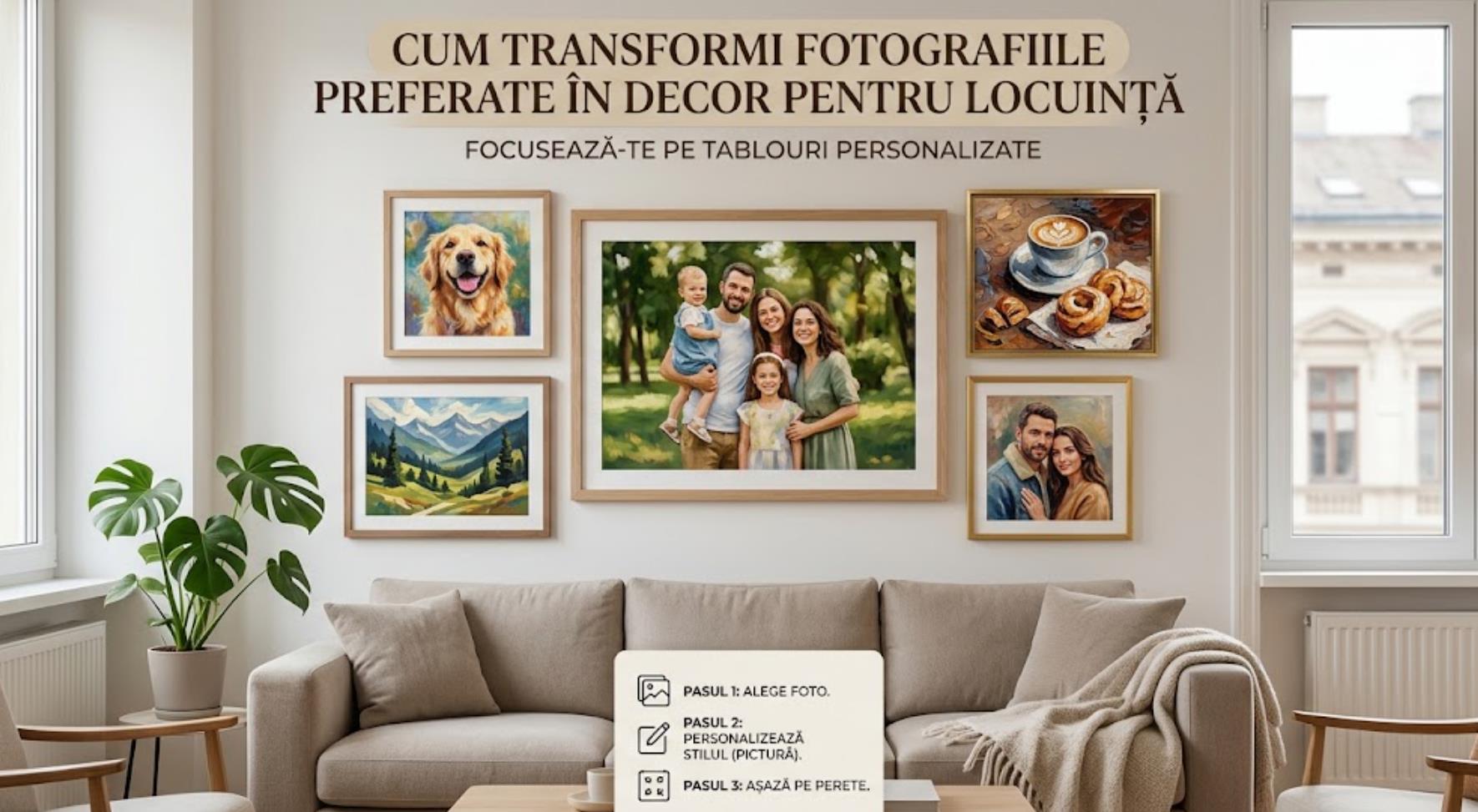 Cum transformi fotografiile preferate in decor pentru locuinta