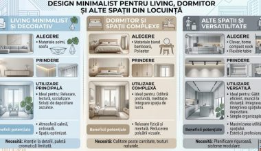 Design minimalist pentru living, dormitor si alte spatii din locuinta