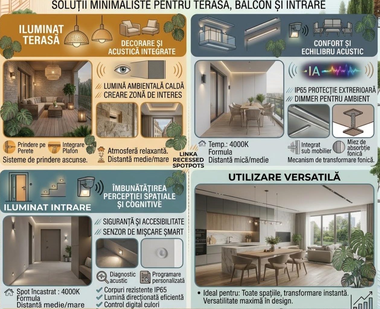 Iluminatul exterior pentru terasa, balcon si zona de acces